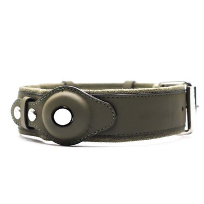 Premium First Layer Leather Dog Collar with GPS Location Tracker