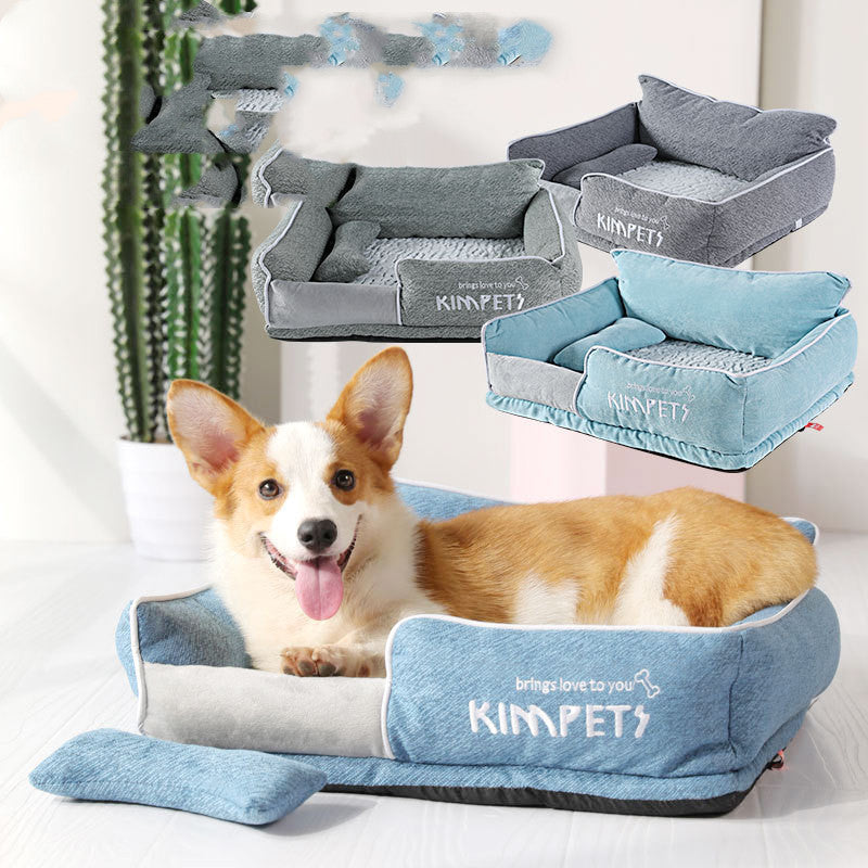 Orthopedic Memory Foam Dog Bed with Washable Cover