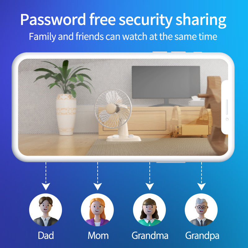 Smart WiFi Wireless HD Security Camera with Night Vision & Two-Way Audio