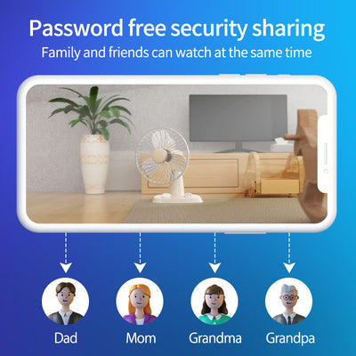 Smart WiFi Wireless HD Security Camera with Night Vision & Two-Way Audio