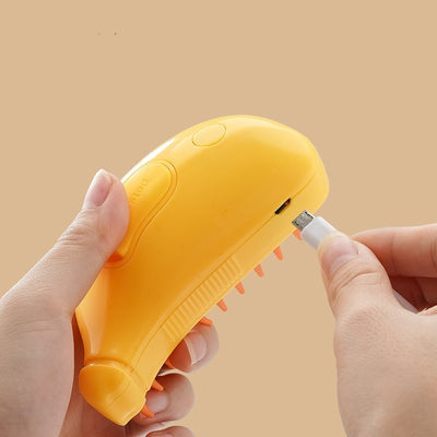 3-in-1 Pet Steam Brush for Dogs & Cats