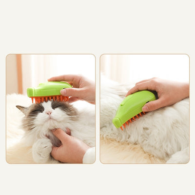 3-in-1 Pet Steam Brush for Dogs & Cats